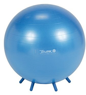 Sit'n Gym Sitzball Gymnastikball Yogaball Bürostuhl Büroball Gymball, 65 cm BLAU