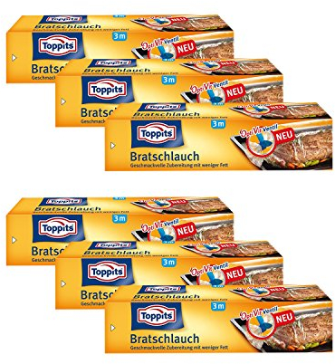 Toppits Bratenschlauch (31cm x 3m), 6er Pack (6 x 3 Meter)