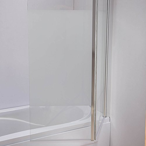 Cristal bañera Leche Vidrio Mampara De Bañera plegable pared satinado accesorio