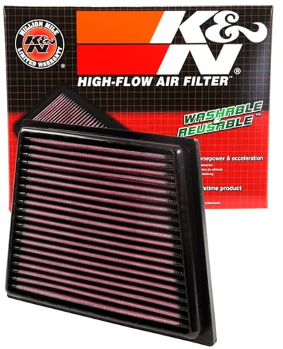 K&N 33-2955 Filtri Aria Sostitutivi Auto, Lavabile e Riutilizzabile