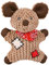 Trixie 36030 Maus mit Flicken, Stoff/Jute, 19 cm