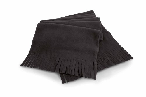 Result - Echarpe polaire à franges ACTIVE FLEECE SCARF R143 - mixte homme/femme - coloris NOIR