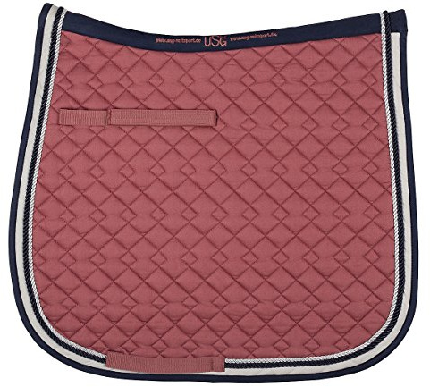 USG United Sportproducts Germany 14450004-272-350-402 Dressage Saddle Cloth, White/Navy Blue