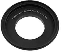 Fotodiox 77mm Macro Reverse Ring Compatible with Nikon Cameras - Filter Thread Mount Adapter to fit Nikon F (FX & DX) Cameras