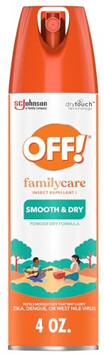 OFF! FamilyCare Insect & Mosquito Repellent Aerosol, Smooth and Dry Formula Bug Spray, Provides up to 6 Hours of Protection, 4 oz