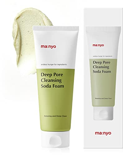 ma:nyo Deep Pore Cleansing Soda Foam Daily Face Wash, Non Irritating, with Vitamin C, Chamomile, Clean K-Beauty for Women and Men Korean Skin care 5.0 fl oz (150ml)…