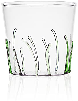 Ichendorf Milano Tumbler Erba Verde | Collezione Greenwood | 35 cl | Vetro Borosilicato | Fatto a Mano