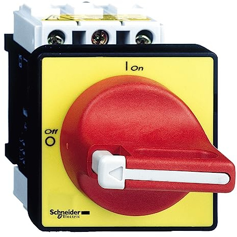 sectionneur - tesys - 32a - 3 pôles - poignée rouge cadenassable - pr - schneider electric vcd1