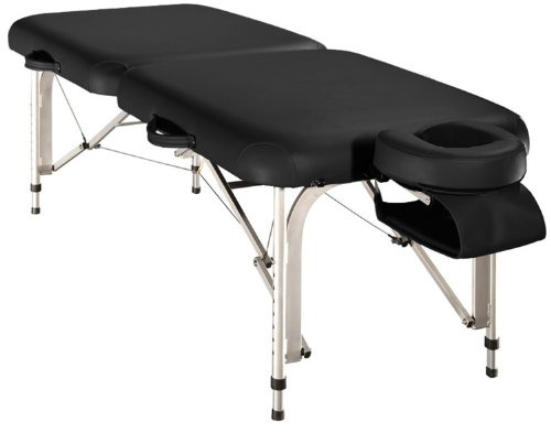 Porta-Lite Delta II Professional Massage Table - Beauty Bed Treament Couch - Aluminium Frame + Lightweight + Portable with Face Cushion + Arm Rest Sling + Carry Case (30 Black)