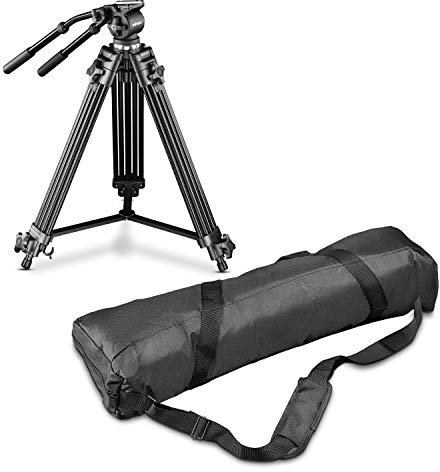 Walimex 15610 tripode 3 Pata(s) Negro - Trípode (6 kg, 3 Pata(s), 133 cm, Negro, Aluminio, De plástico, 4,28 kg)