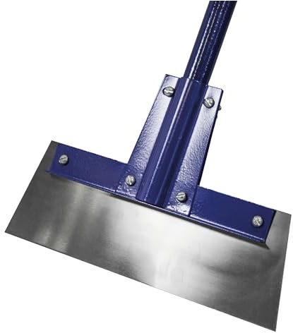 Faithfull Floor Scraper – 300mm (12in) Wide Blade with 1450mm (57in) Fibreglass Handle for Surface Cleaning & Preparation