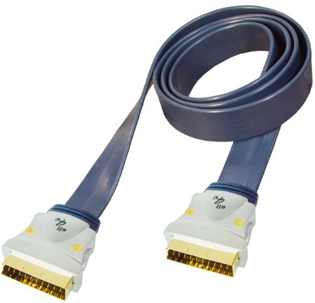 GR-Kabel PB-463 Cavo SCART 1 m SCART (21-pin) Nero