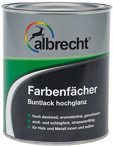 Albrecht Farbenfächer Buntlack hochglanz RAL 5010 125 ml, blau, 3400505800501000125