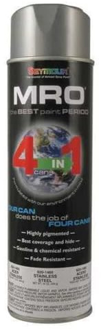 New Seymour Industrial Mro High Solids Spray Paint, Stainless Steel 620-1460