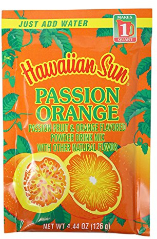 Hawaiian Sun Powder Drink Mix, Passion Orange, 4.44-Ounce