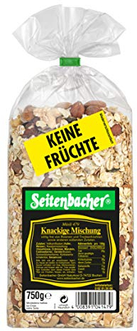 Seitenbacher Müsli Knackige-Mischung I ohne Früchte I viele Nüsse I viele Saaten I (1x 750 g)