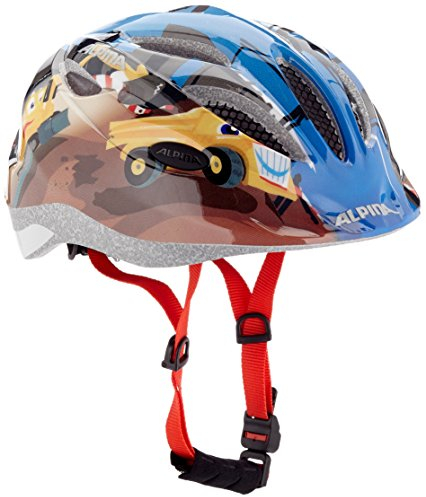 Alpina Gamma 2.0 - Individuell Anpassbarer und Optimal Belüfteter Fahrradhelm Mit Reflektoren und Fliegennetz Für Kinder, Construction, 46-51 cm