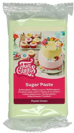 Pastel Green Sockerpasta 250g Pastelgrön -Funcakes