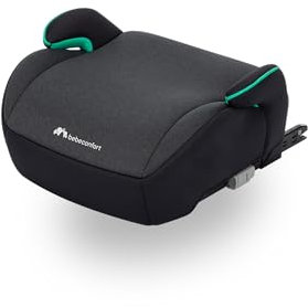 Bebeconfort Manga i-Fix Booster Seat ISOFIX, Car Booster Seat for 6 - 12 years Boys and Girls, 22-36 kg, 128-150 cm, Portable Car Seats for Kids, Comfortable, Compact, Lightweight, Tinted Black