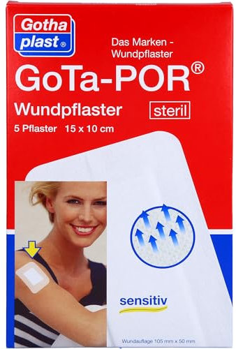 Gothaplast GmbH GOTA-POR Wundpflaster steril 100x150 mm 5 St