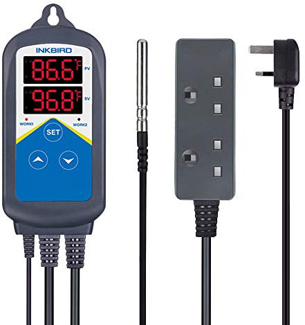 Inkbird ITC-306T Reptile thermostats Vivarium Thermostat for Heat Mat Reptile Vivarium Decoration Tortoise Accessories Snake Vivarium Heat Bulb with Day Night Cycle Timer