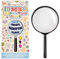 Henbrandt Jumbo Magnifying Glass for Kids Handheld Magnifying Lens Hunt for Clues Insect Bug Watching Kits Scientist Spy Detective Fancy Dress Costume Accessories for Boys and Girls