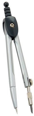 Linex 402 schlanker Stiftzirkel, Schenkelmaß 120 mm, im Pappetui, silber/schwarz