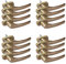 16 x Alu Fenstergriff in Gold F4 - Stiftlänge 30mm