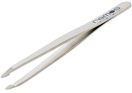 REMOS Eyebrow Tweezers with Round tip Made of Stainless Steel 9.5 cm