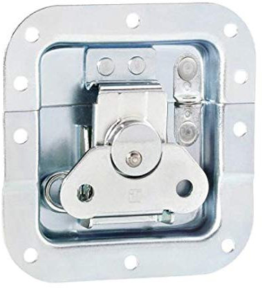 Adam Hall Hardware 17293 SP - Cierre de Mariposa mediano con Resorte y mitad con Paso Perfil Profundidad 14 mm con Paso Candado