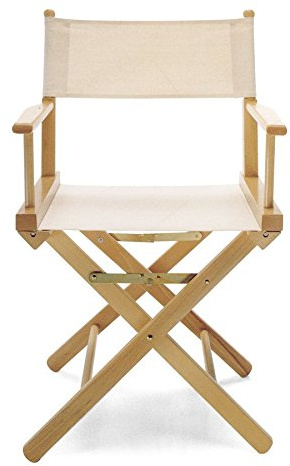 ArredaSì Silla de Director Tinta Natural con Tela Beige – Director P de Madera
