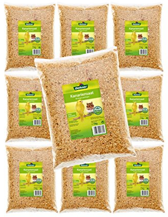 Dehner Lieblinge Vogelfutter, Kanariensaat leicht verdaulich, auch für Nager geeignet, 10 x 1 kg (10 kg)
