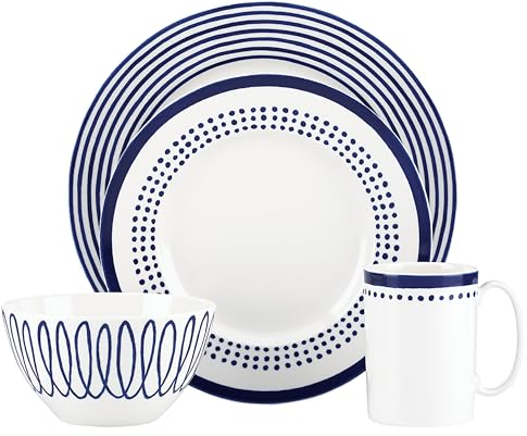 kate spade new york Charlotte Street East 4-Piece Dinnerware Set for 1