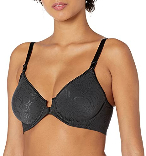 Bali Women's Comfort Revolution Front-Close Shaping Underwire Bra, Black,38D