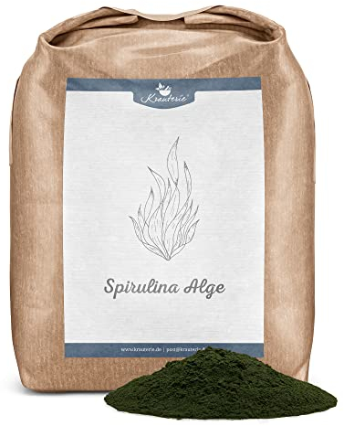 Krauterie Spirulina Alge für Pferde in Spitzenqualität (500 g) - Artgerechtes Einzelfuttermittel mit wertvollen Aminosäuren für Pferde, frei von Zusatzstoffen, Pulver