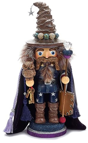 Kurt Adler Hollywood Wizard Nutcracker with Owl, 15