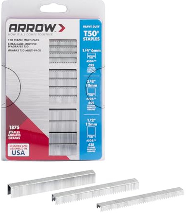 Arrow 50 MP paket 1875 häftklamrar 6/10/12 mm