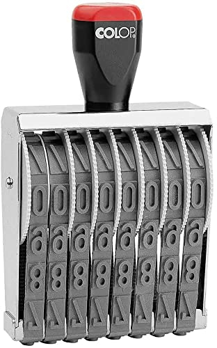 COLOP 108907 Ziffernstempel 15008-8 Ziffernbänder, 15 mm Schrifthöhe