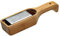 KitchenCraft World of Flavours Käsereibe mit Auffangbehälter, Rahmen aus Bambusholz, Edelstahlreibe, 27,5 cm x 6 cm x 5 cm, Silber / Braun