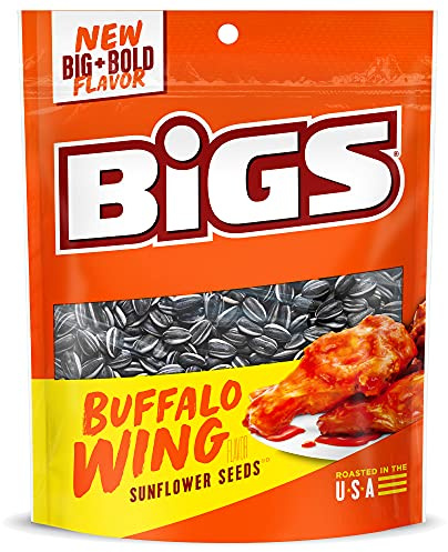 BIGS Sunflower Seeds, Buffalo Wing Flavor, 5.35 oz. (Pack of 12)