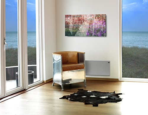Adax Neo NP – konvektor, modern elektrisk uppvärmning, låg höjd 370 mm | KDT silver | frostskydd | IP20C 2000W silver