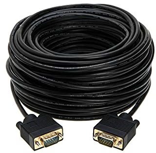 Cables Direct Online 50FT SVGA Monitor Cable - Male to Male VGA to VGA 1080P for PC, Projector, Laptop, TV