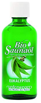 Unterweger Olio per sauna bio eucalipto 100 ml con oli essenziali puri (AT-BIO-301)