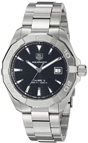 TAG Heuer Orologio Analogico Automatico Svizzero Uomo con Cinturino in Acciaio Inossidabile WAY2110.BA0928