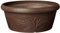 Arcadia Garden Products PSW Pot TA25C Collection Flache Blumenzwiebel-Pfanne, niedrige Schale für Sukkulenten, Bonsai, Feengärten, Kräuter, 25,4 cm, Schokolade