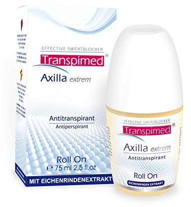 Transpimed Axilla Extrem Antitranspirant Deo gegen starkes Schwitzen - Schweiß und Geruch Roll-On 75 ml