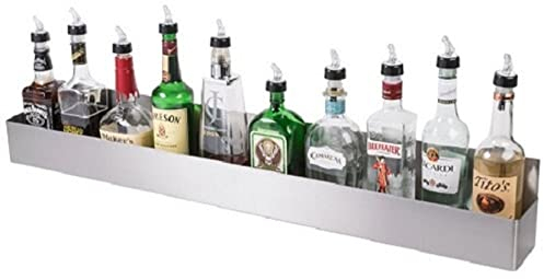Chabrias Ltd Stainless Steel 42” 106.5cm Bottle Speed Rail, Heavy-Duty Bottle Shelf for Bars, Pubs, or Restaurants, Bar Accessories Organiser & Cocktail Station Accessory for Efficient Storage