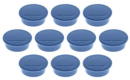 Magnethållare färg, diameter 40 x 13 mm, 10 styck, mörkblå