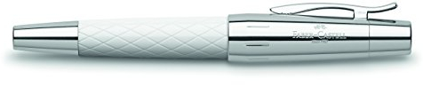 Faber-Castell E-Motion Range Rollerball Rhombus White