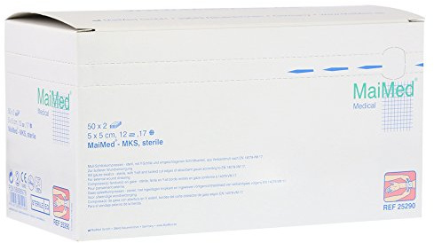 SCHLITZKOMPRESSEN 5x5 cm steril 12fach 50X2 St